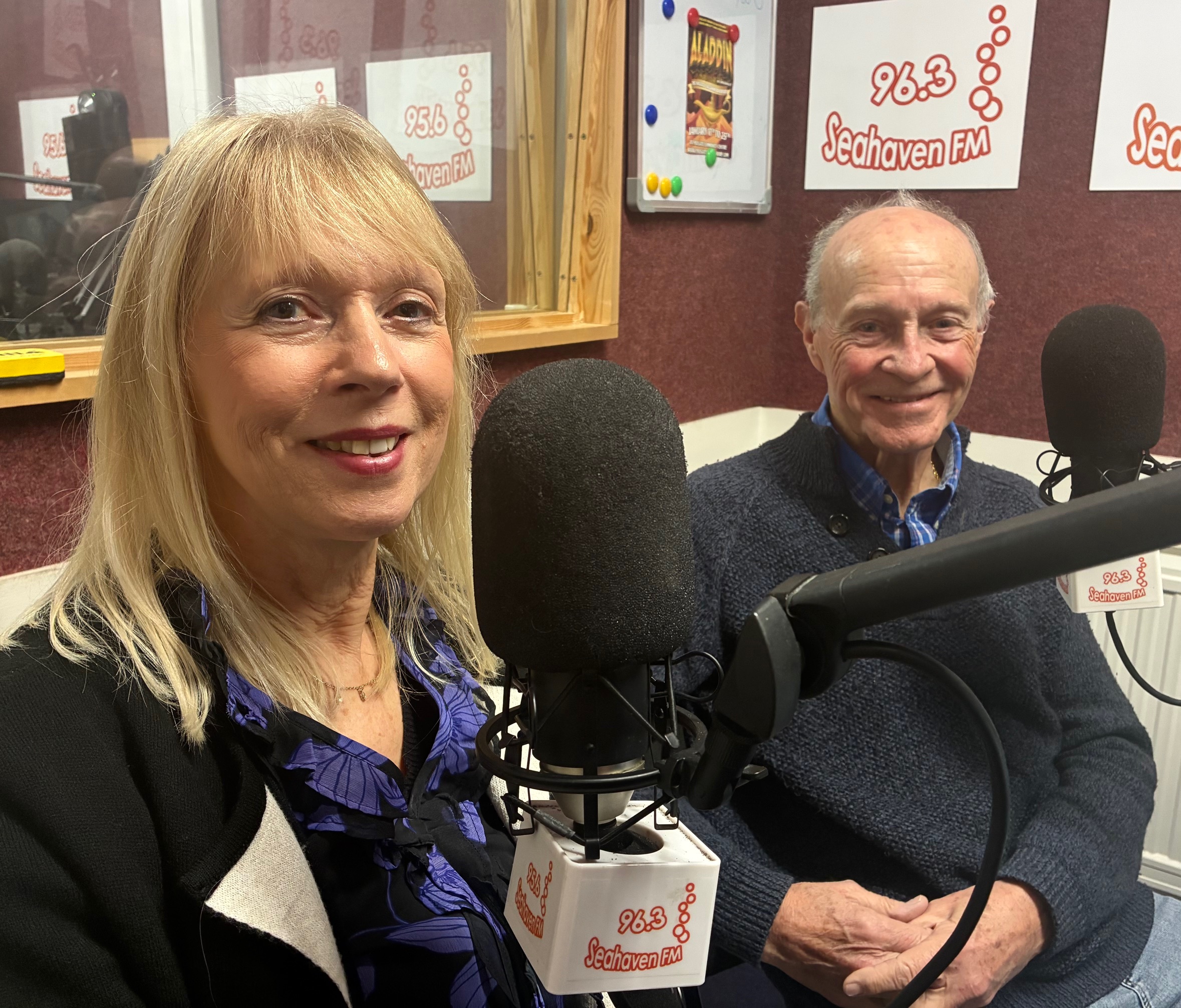 Judith and Tony at Seahaven FM